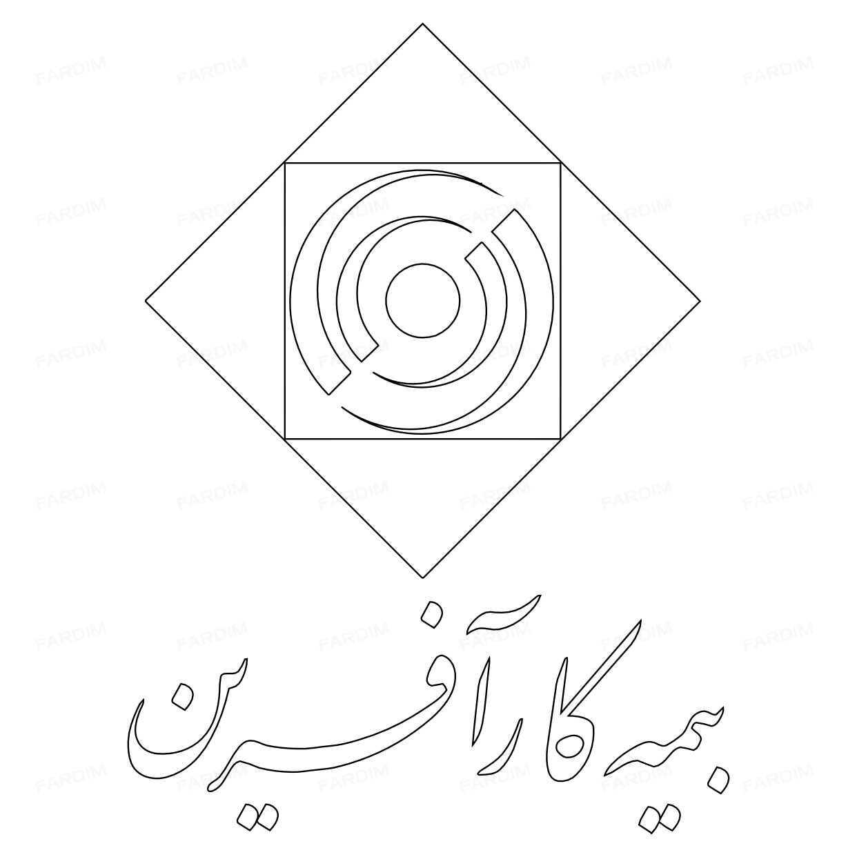 وکتور لوگو (آرم) شرکت بیمه کارآفرین